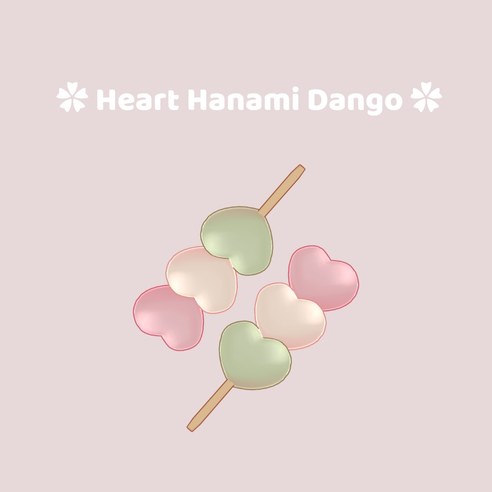 ❀FREE❀　Heart Hanami Dango image