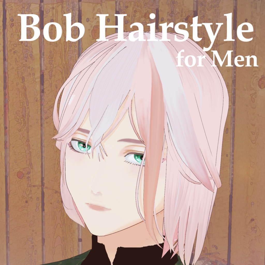 [Vroid] Bob hairstyle for men image