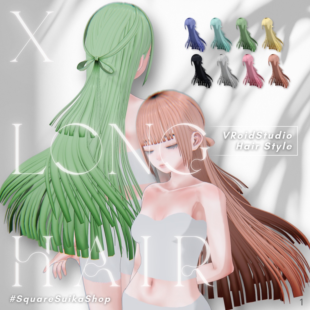 X Long Hair【VRoid】 image