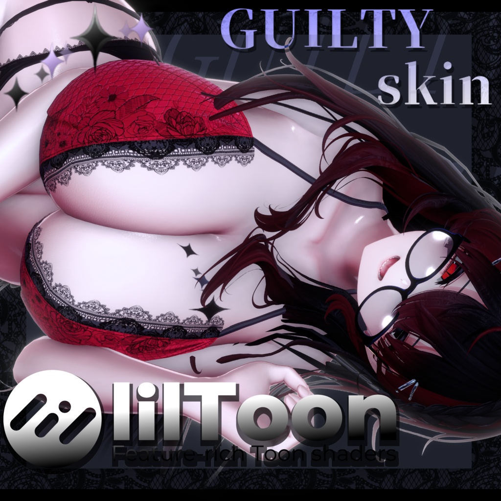 [General-purpose] Guilty Skin lilToon Preset GUILTY skin Includes bonus tattoo image