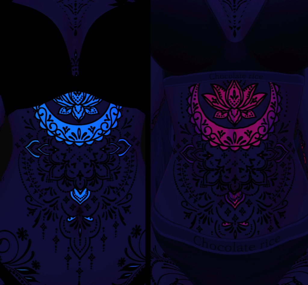 Astral Lotus Ornament / tattoo 4k Textures image