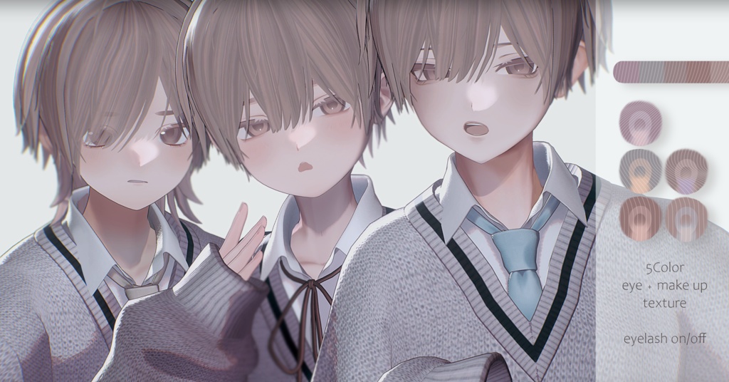 ebixxx31　eye+make up　texture image