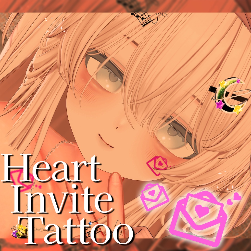 SALE!  Heart Invite Tattoo image