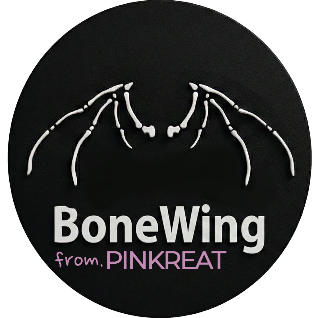 [VRChat向け] BoneWing (ボーンウィング・骨の羽) 🦴 image