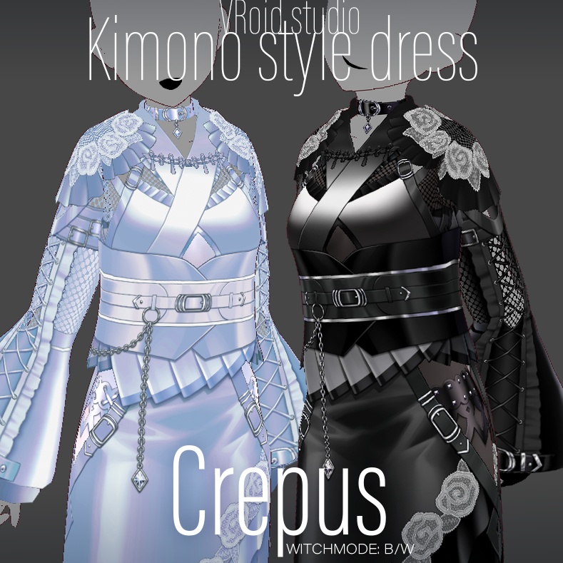 〔VRoid衣装〕「Crepus」/Kimono style dress image