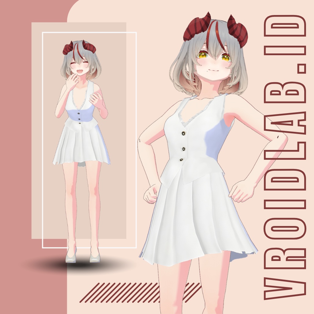 Saki Kurohana  VRoid Studio Outfit Anime Style Virtual Fashion image