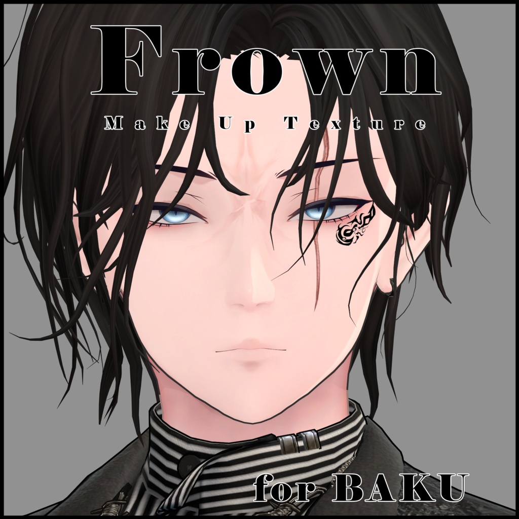 【獏専用】Frown Make Up Texture image