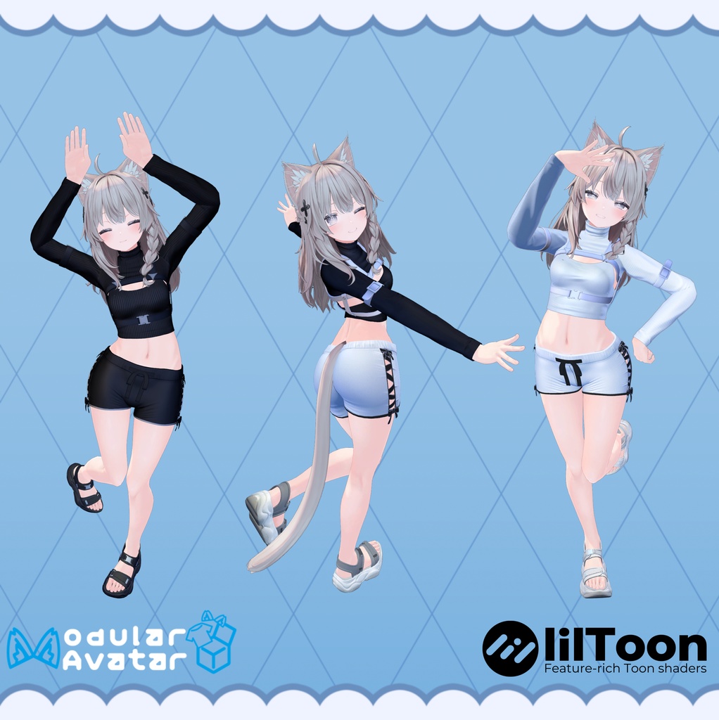 💖🐇 【9アバター対応】 - NYX Cropped Top-🐇💖 image