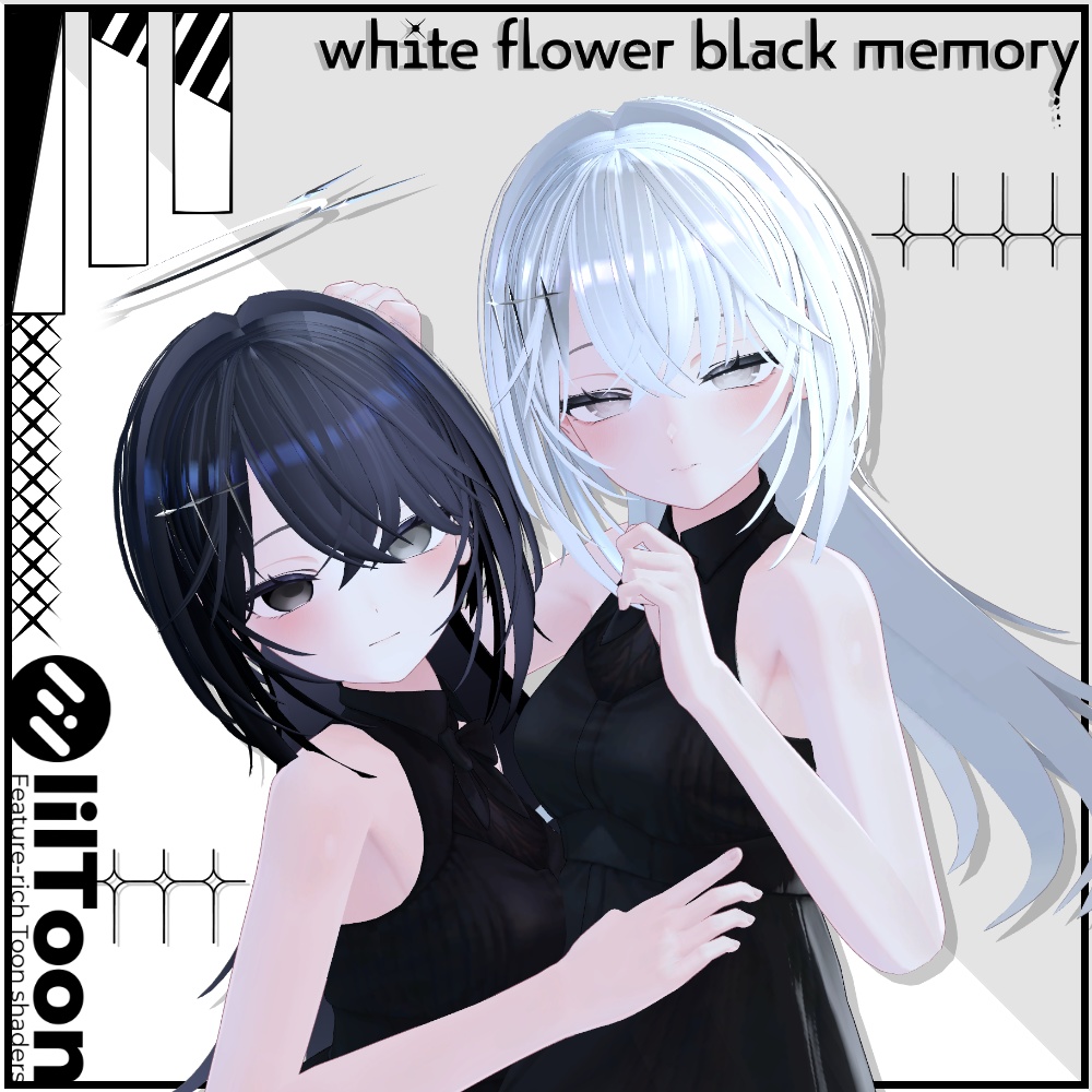 【✦white flower black memory✦】ウルフヘア🌿‬ image