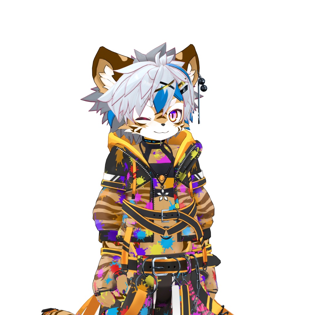 【VRChat】撫で顔ギミック for Tigria-ティグリア-【無料配布】 image
