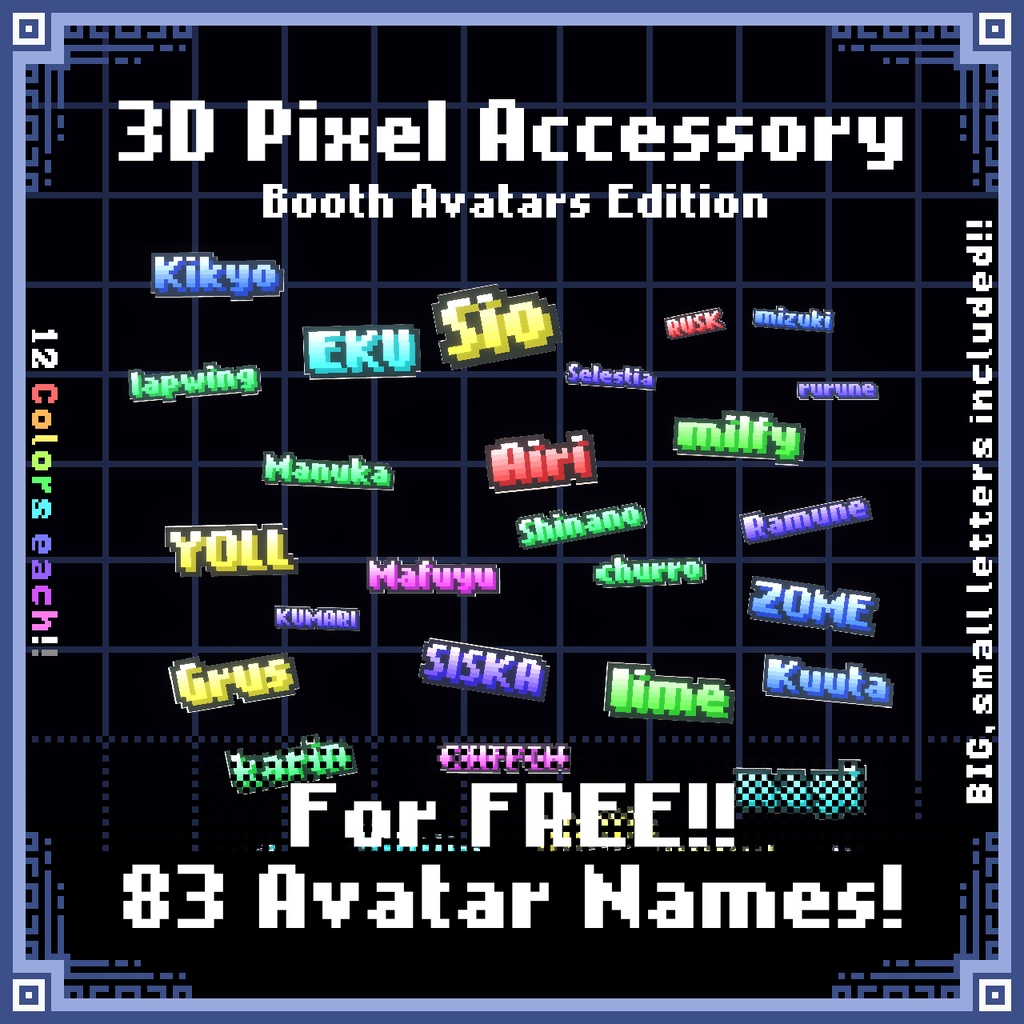 3DPixelAccessory BoothAvatarsEdition image