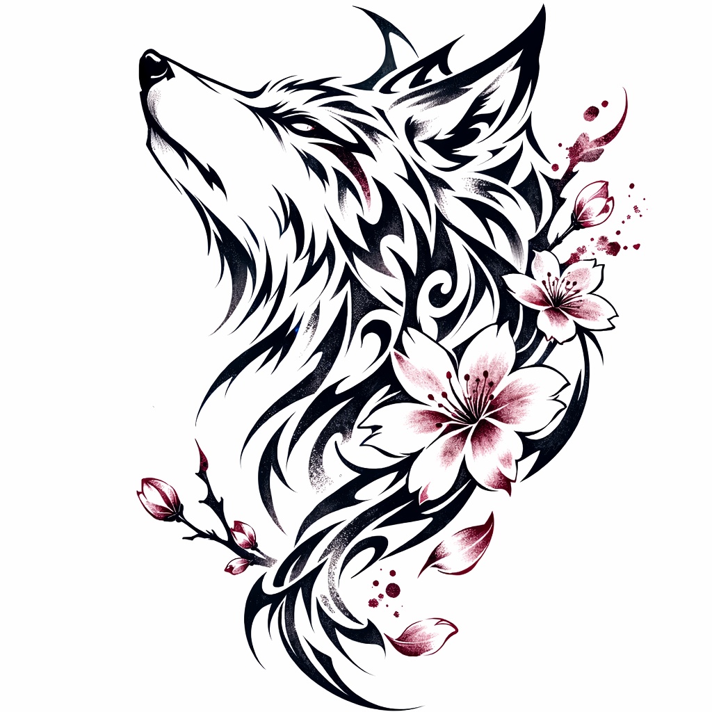 狼と桜 image