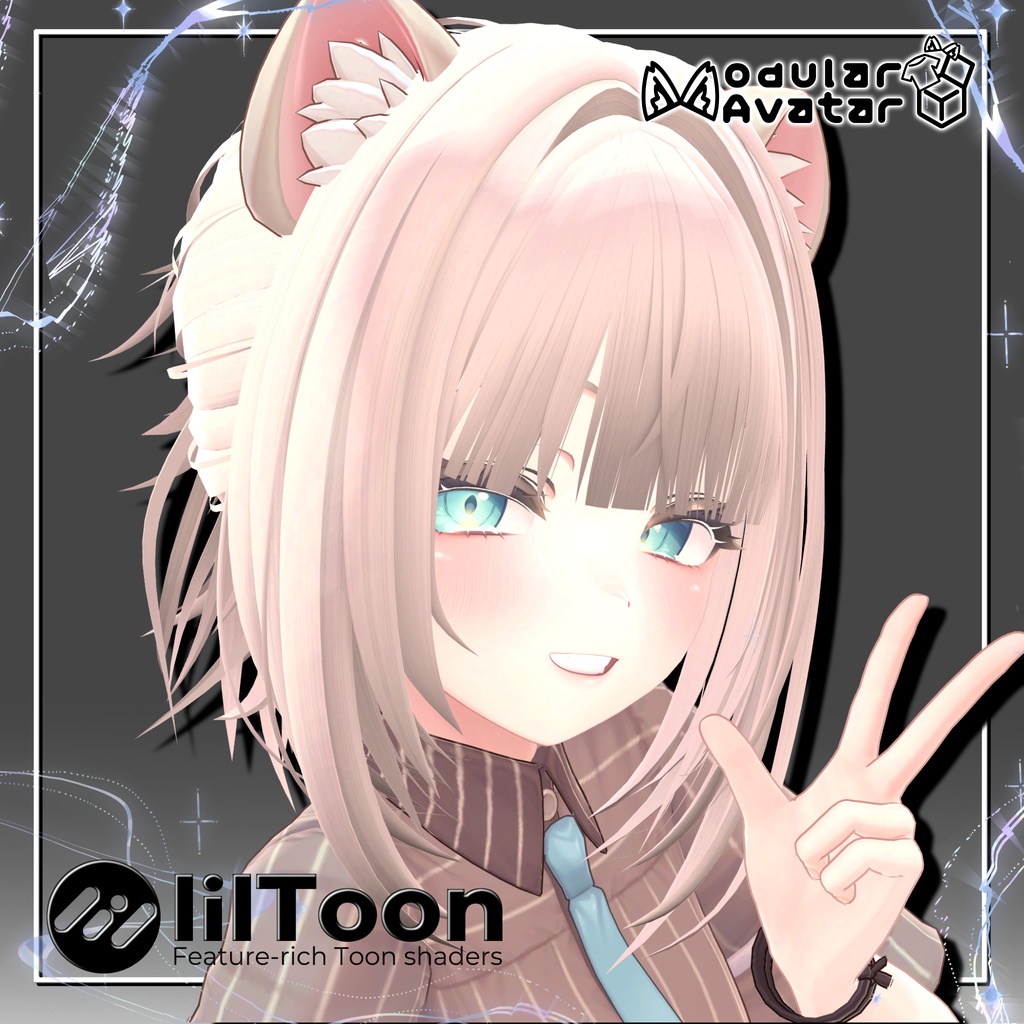 バンスクリップポニーテール【10アバター対応】【VRChat】 image
