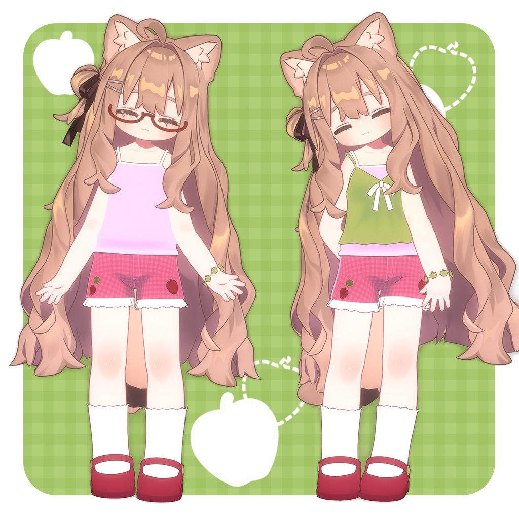 Apple Double Camisole セット【まめふれんず対応】 image