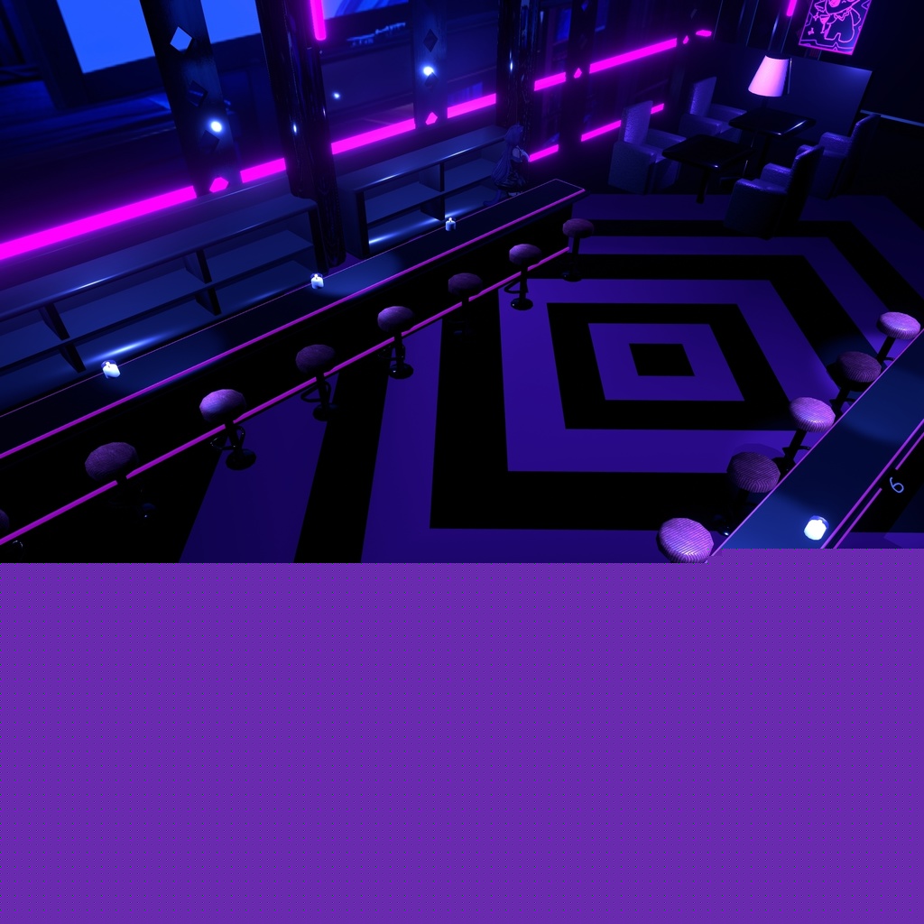 [VRChatワールド]CyBAR PINK［Barイベント向け］ image
