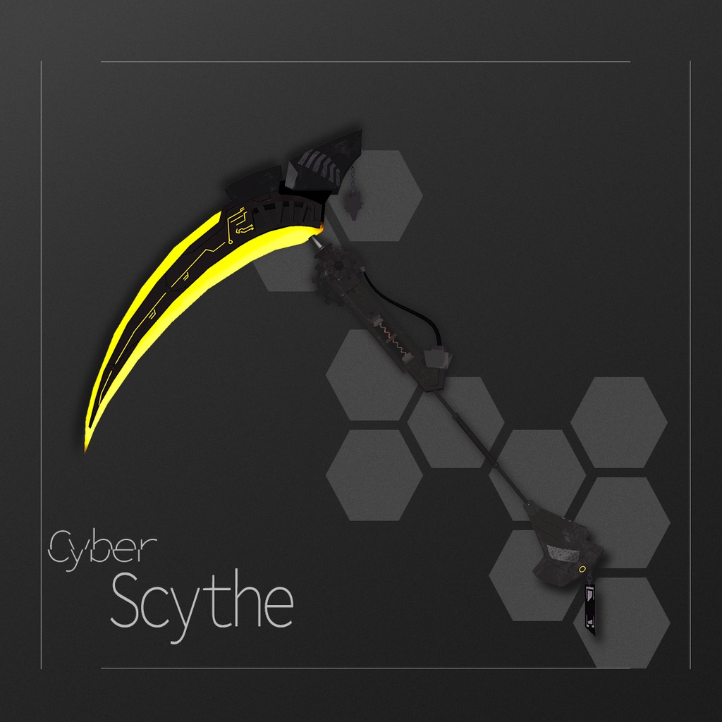 【オリジナル3Dモデル】Cyber Cythe - サイバー 鎌 image