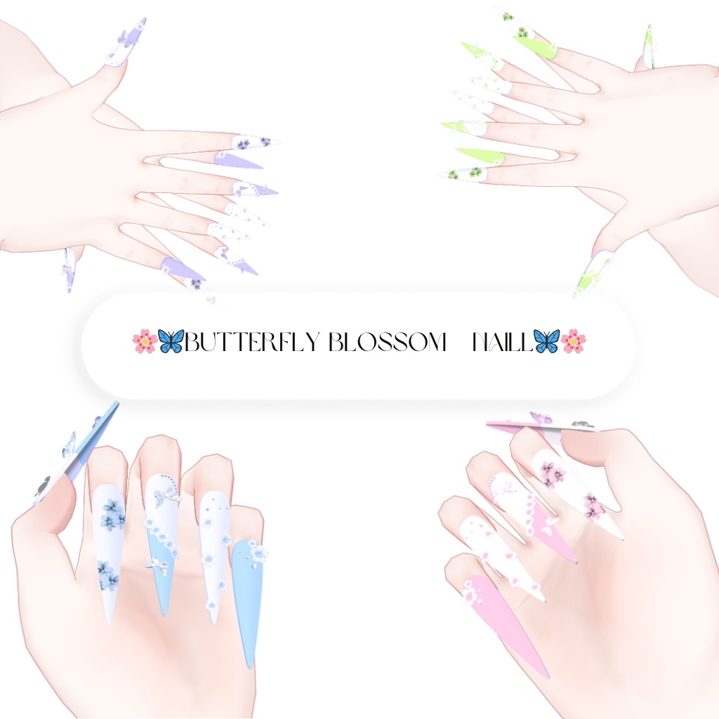 【vrchat用】複数アバター対応🌸🦋Butterfly Blossom　Naill🦋🌸MA対応】 image