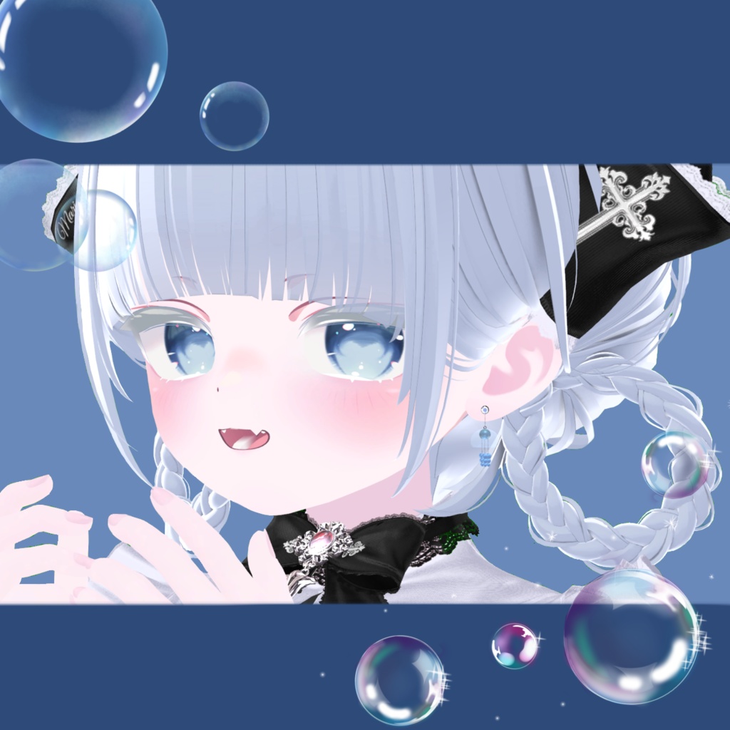 ☆無料☆ブルーゼリーフィッシュピアス image