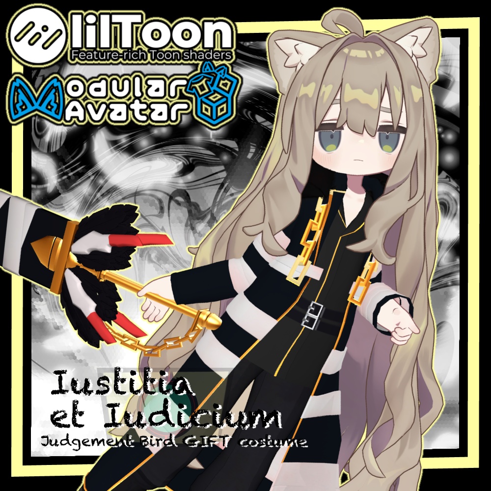 MAぽん着せ！　審判鳥EGOギフト セット【Iustitia et Iudicium 】キプフェル用 まめフレンズセミ対応 image