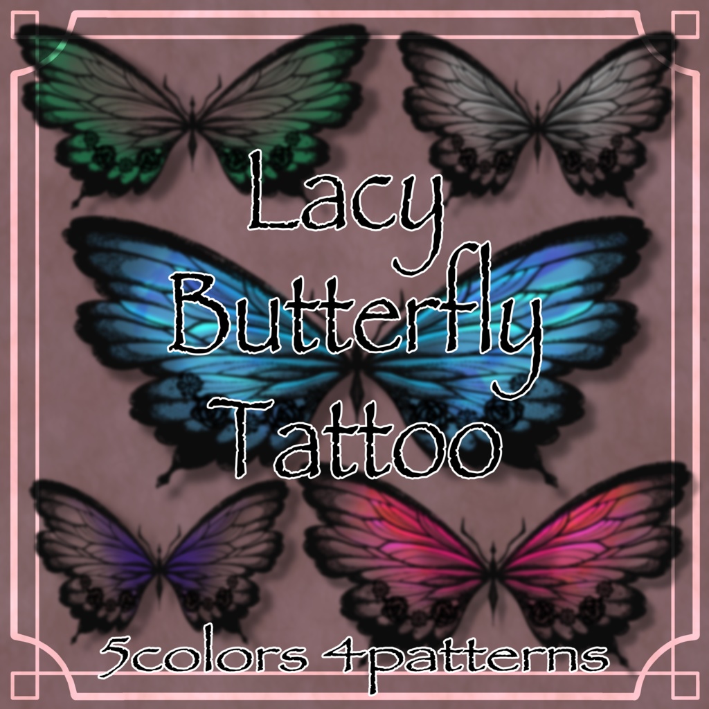 Lacy Butterfly Tattoo image