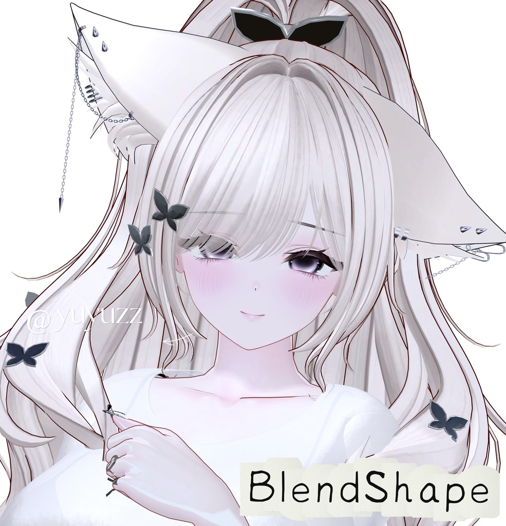 VRCHAT-Milltina奶牛妹3捏脸-Face-BlendShape image
