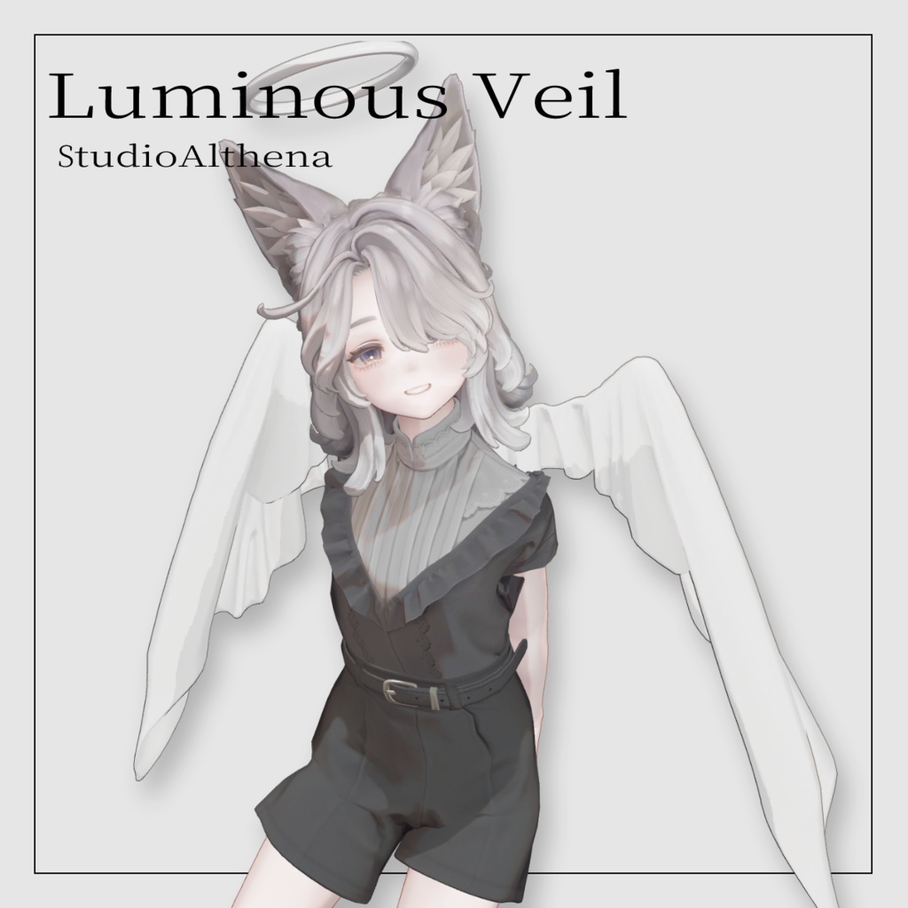 LuminousVeil ベールの翼とヘイローの天使セット【VRChat想定】 image