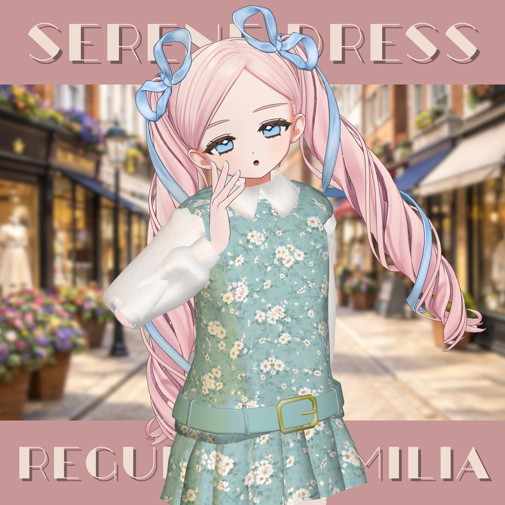 【複数アバター対応】Serene dress【MA対応】 image