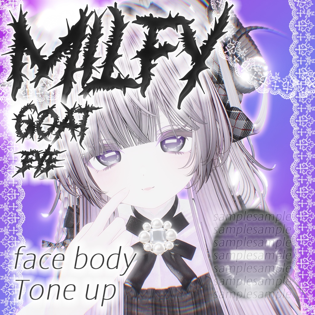 【ミルフィ】Goatmake up & eyes,body tex♡GOATアイテクスチャ　メイクアップ＆アイ、トーンアップ image
