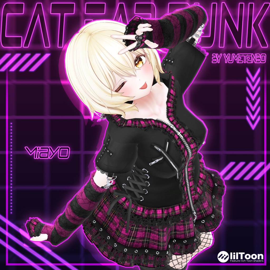 ⛓😽 【MAYO追加対応】CatEarPunk / 18アバター対応 😽⛓ image