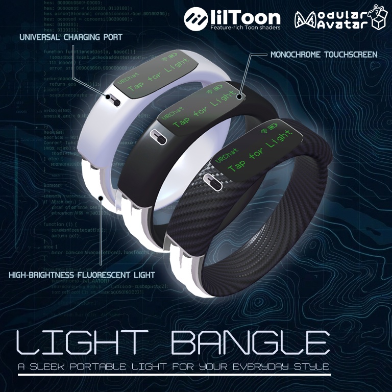 【VRC向けアクセサリ】Light Bangle image