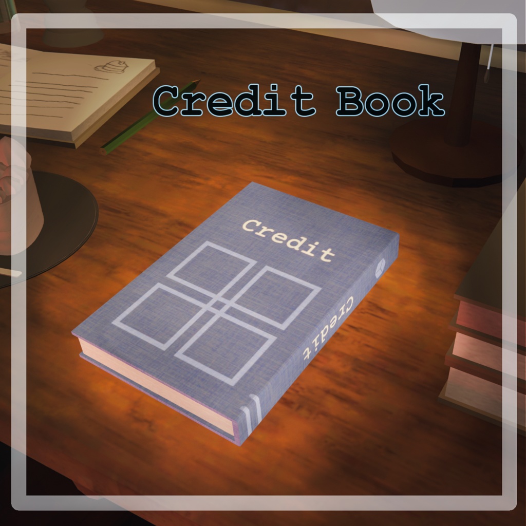 【VRCワールド想定】CreditBook【無料】 image