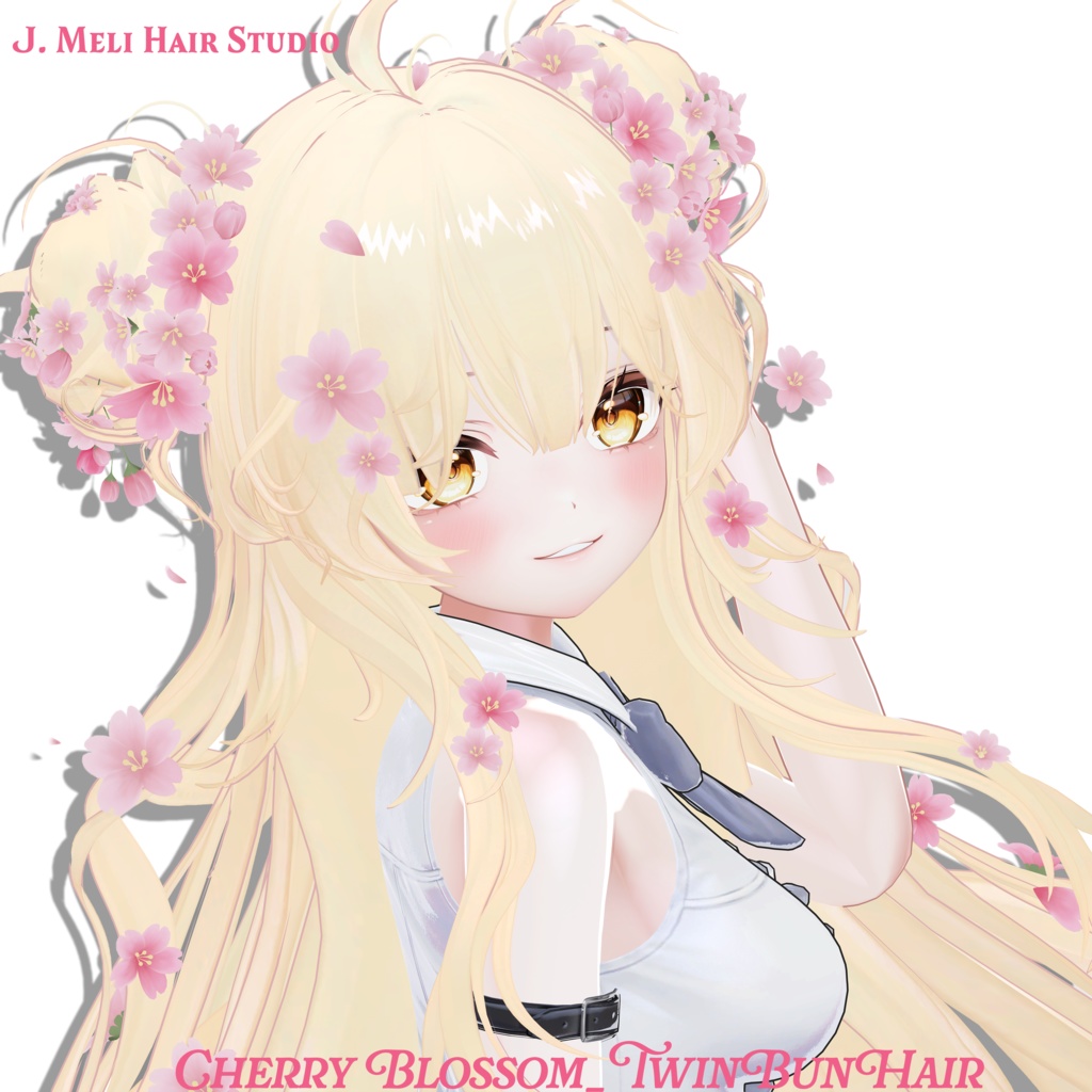 [18Avatars]Cherry Blossom_TwinBunHair image