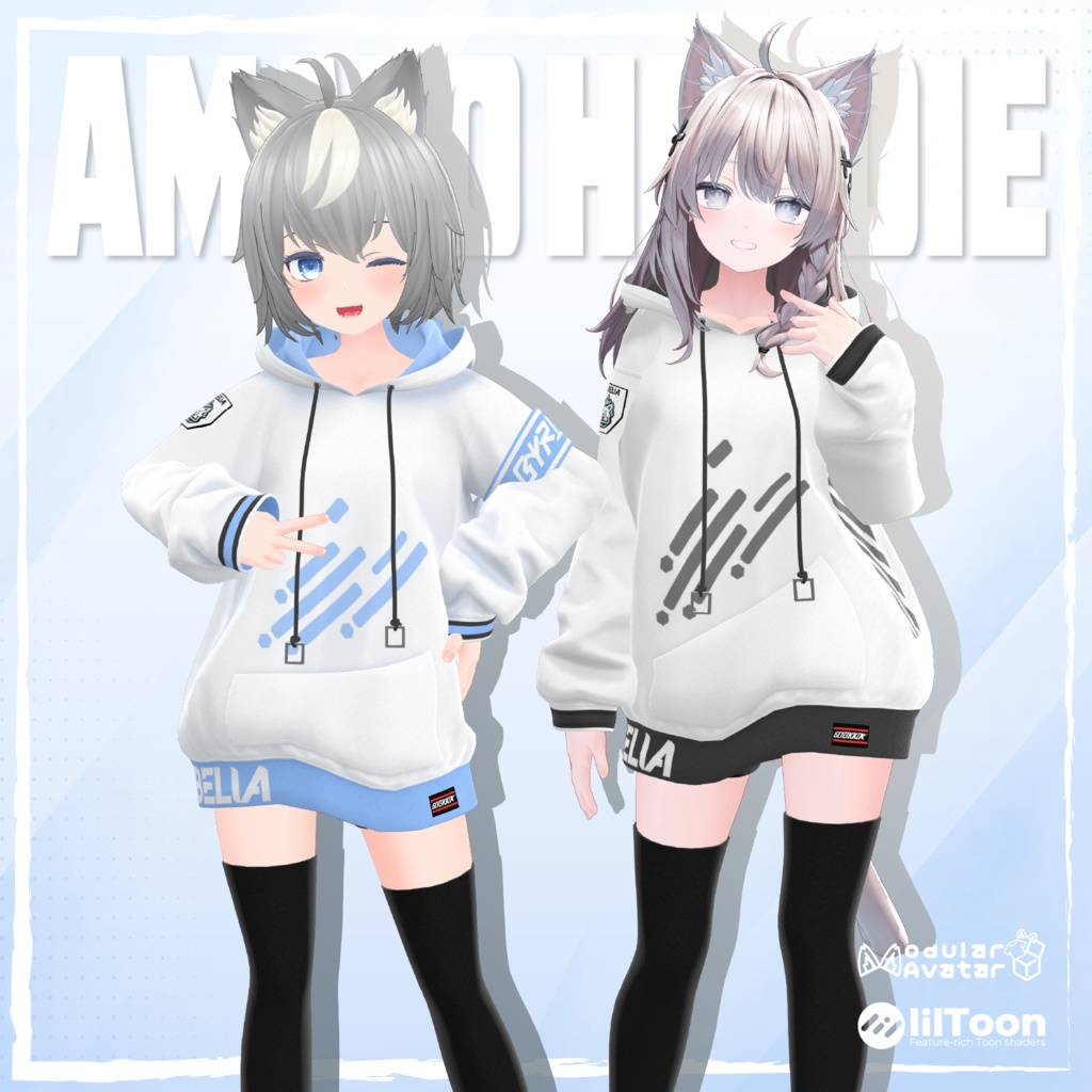 【8アバター対応】アマロちゃんパーカー image