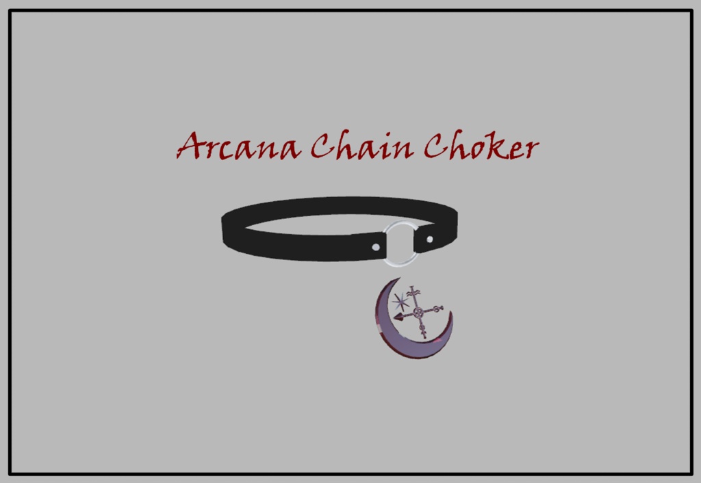 Arcana Chain Choker 【VRChat向けアクセサリー】 image