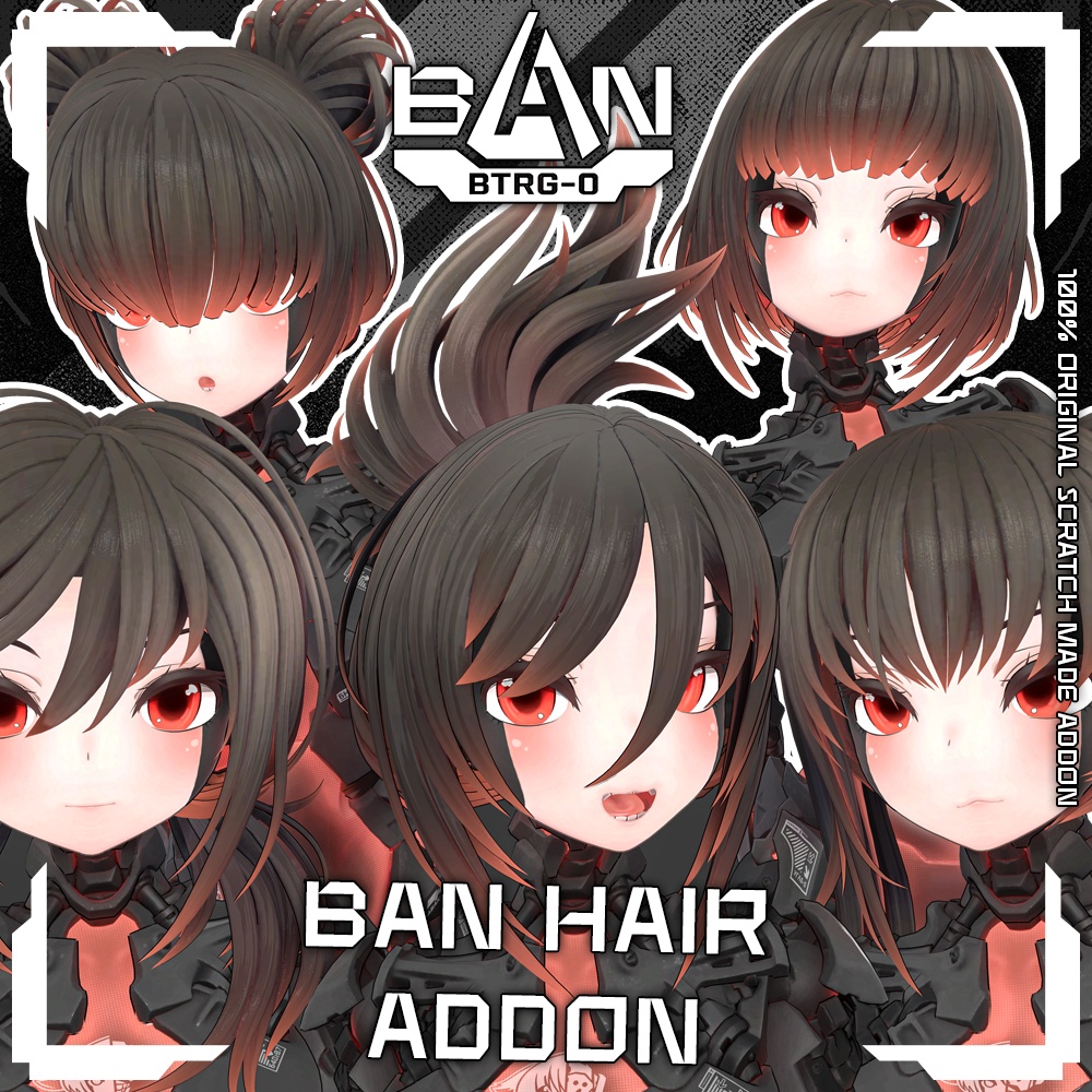 BAN Hair 5-Pack [Torinyan] image