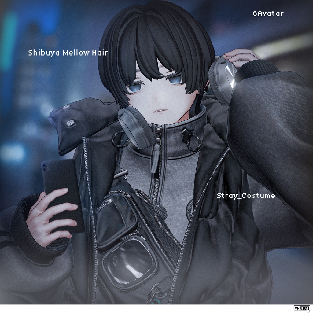 【6avatar】𝘚𝘩𝘪𝘣𝘶𝘺𝘢 𝘔𝘦𝘭𝘭𝘰𝘸 𝘏𝘢𝘪𝘳【VRChat】 image