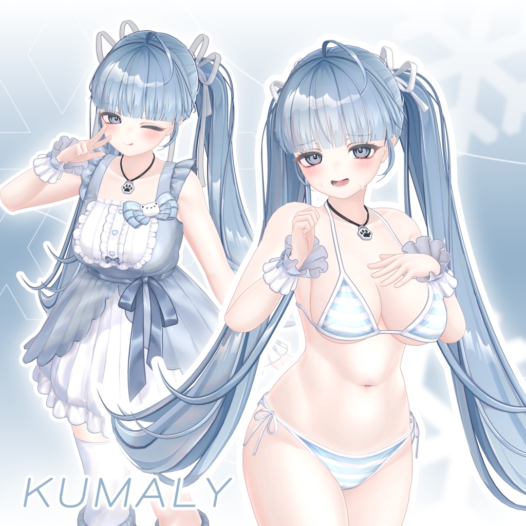 [ 7 AVATARS ] Doll Ribbon Twin Tail /  PB 対応 image