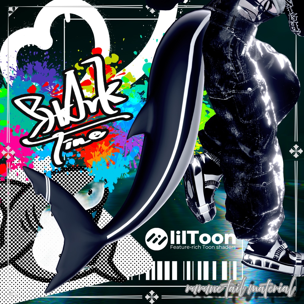 【SALE】Shark🦈Line【ルルネ用しっぽマテリアル】 image