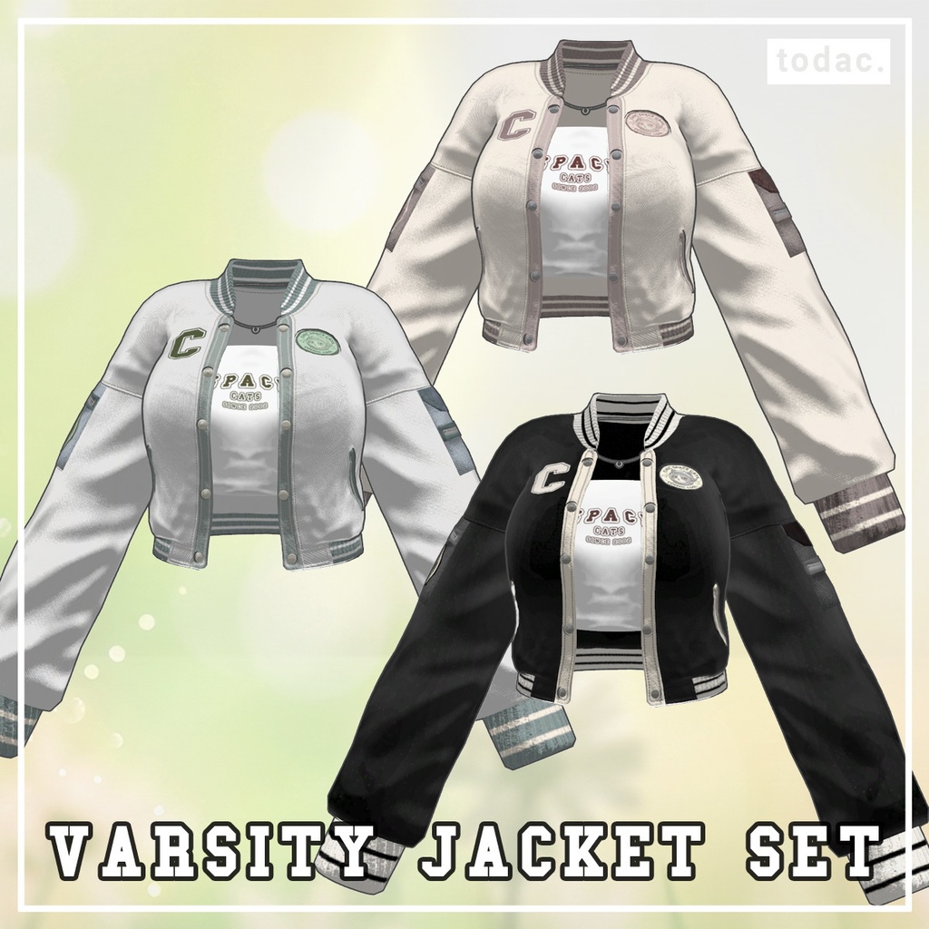 アーバンカジュアル - スタジャン / Varsity Jacket【3D衣装】 image