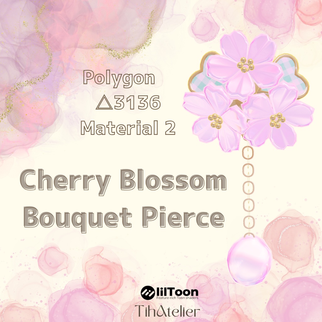 Cherry Blossom Bouquet Pierce【MA対応】 image