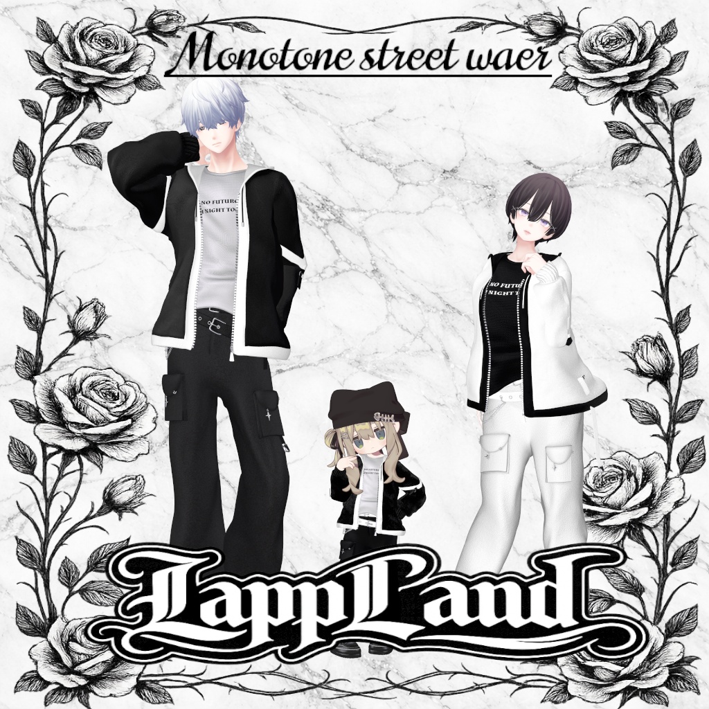 Monotone Streetwear (5アバター対応) image