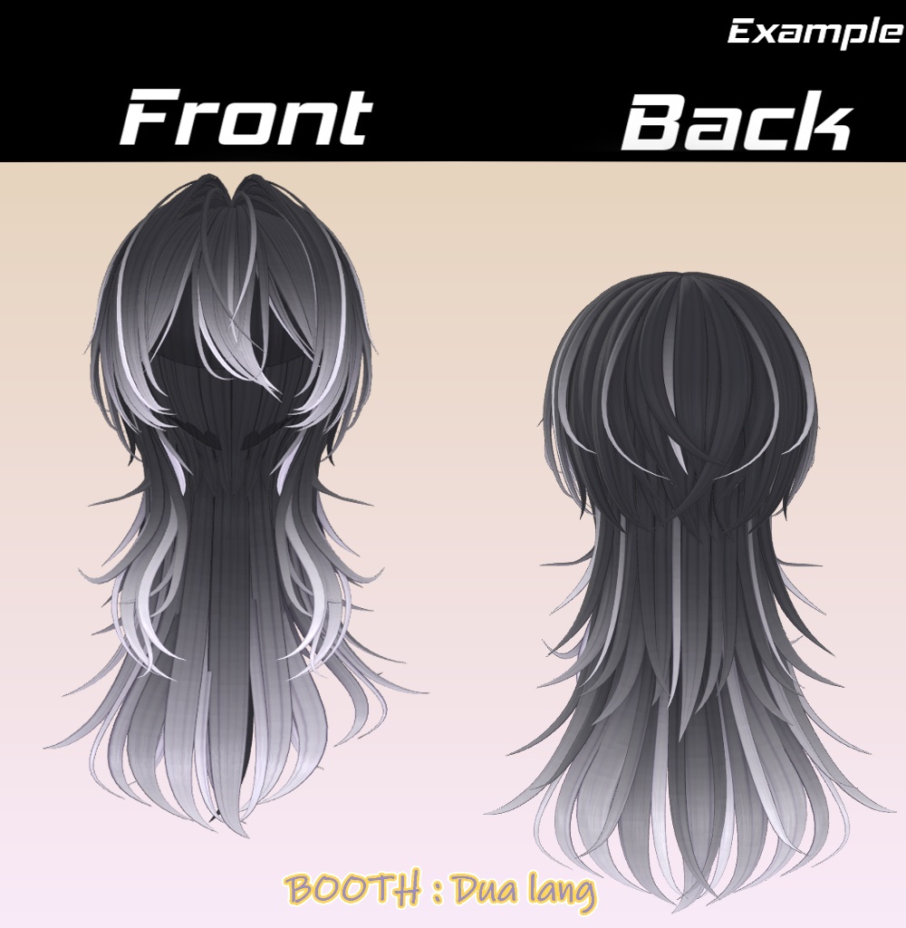 【Stile Lupo Hair】Mask、Main color2Texture image