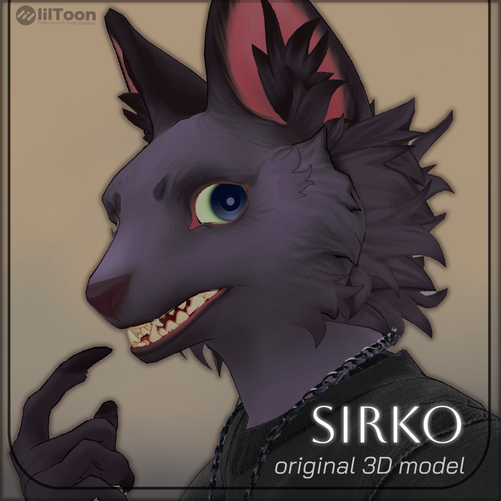 【VRChat用オリジナル3Dモデル】 -Sirko- シルコ image