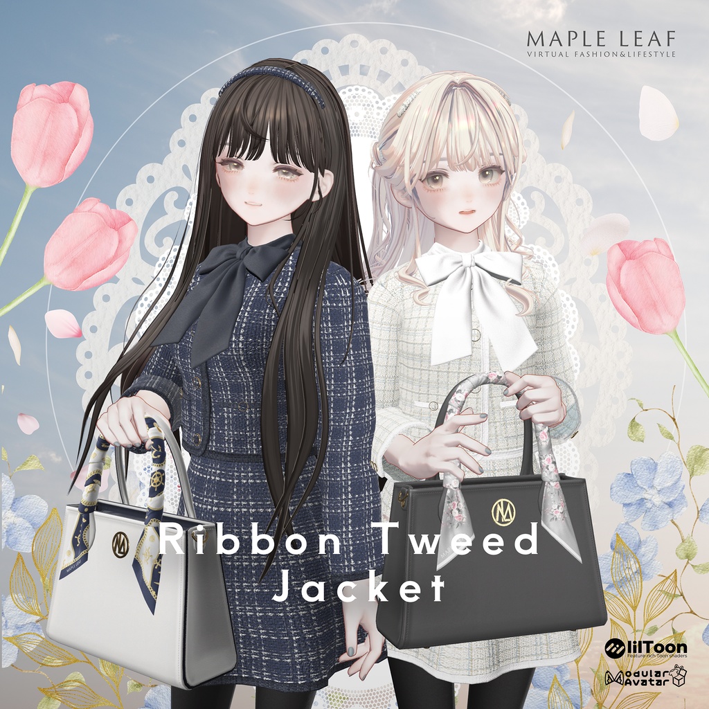 【23アバター対応】Ribbon Tweed Jacket image