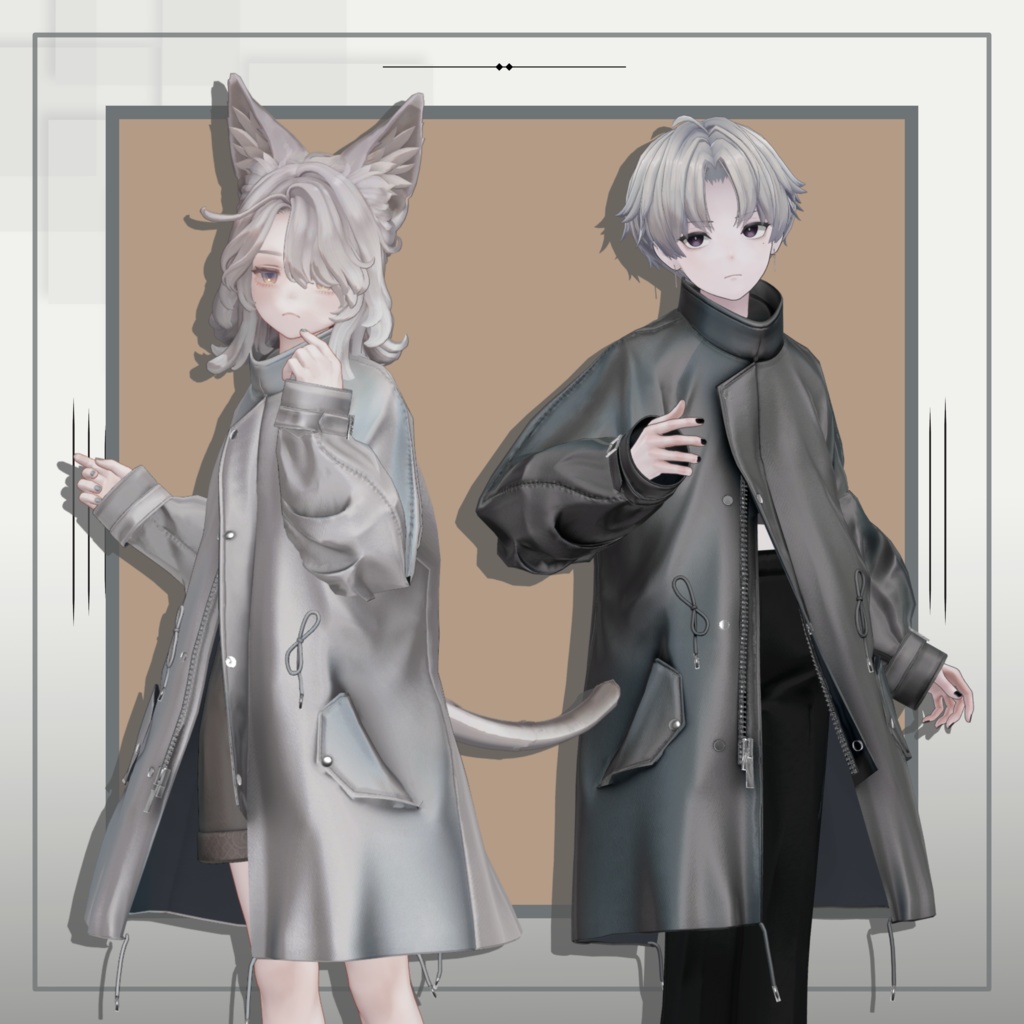 [+Head/Marycia/くうた/泣夜/ラシューシャ/斑霞/Lapwing] Oversized Mods Coat image