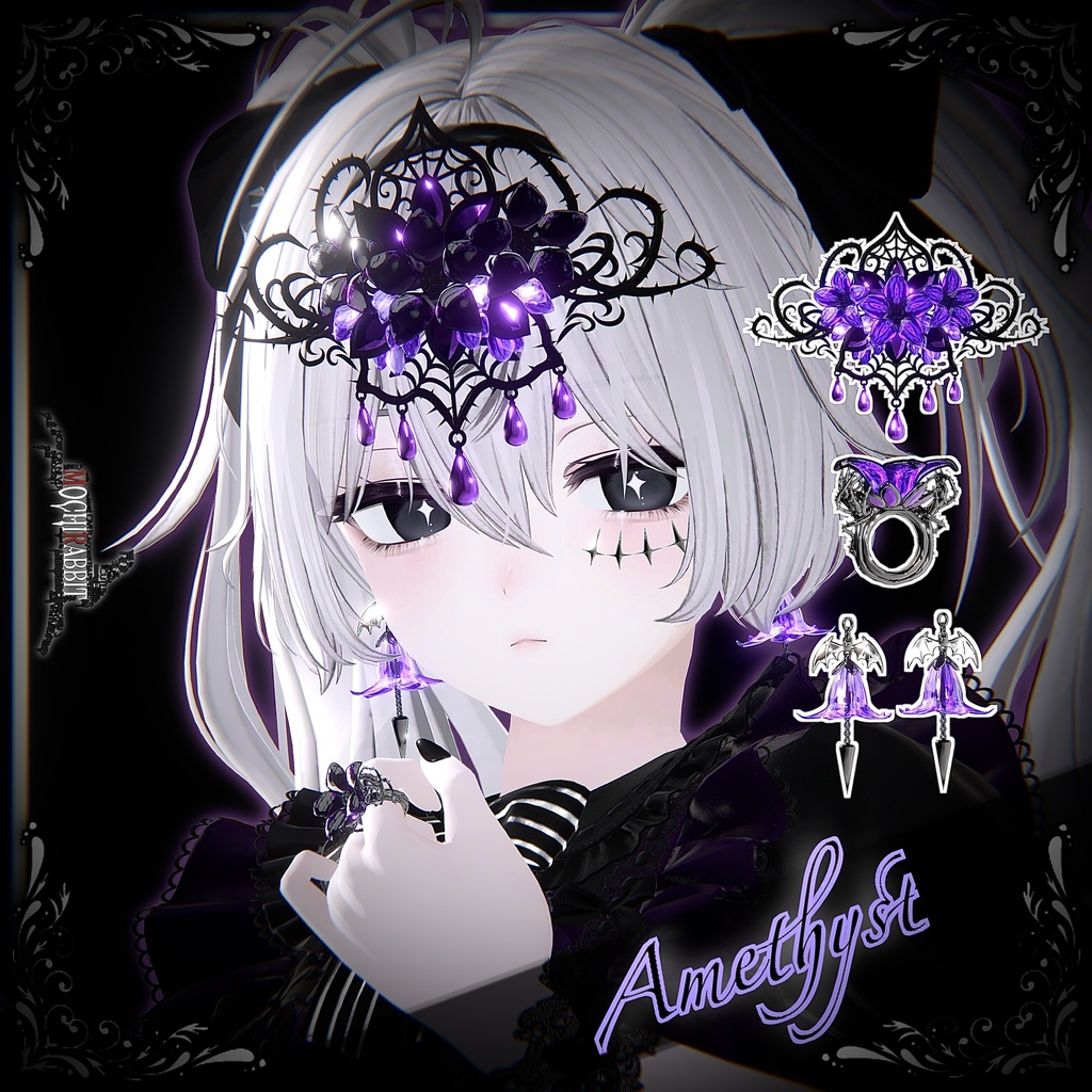 【12アバター対応】💜Amethyst Thorn Regalia💜 image