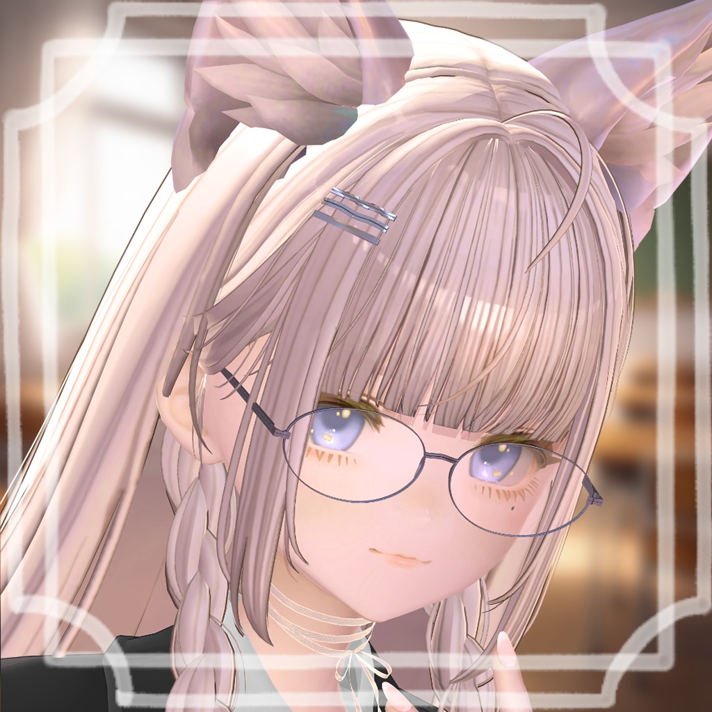 シンプルなメガネ＆ヘアピン　- Simple Glasses & Hairpin - image