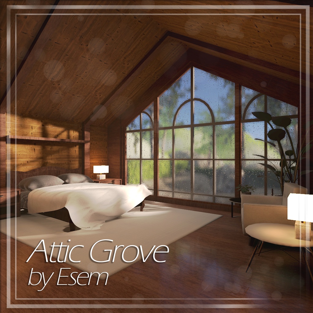 【VRC向けワールド想定】 Attic Grove image
