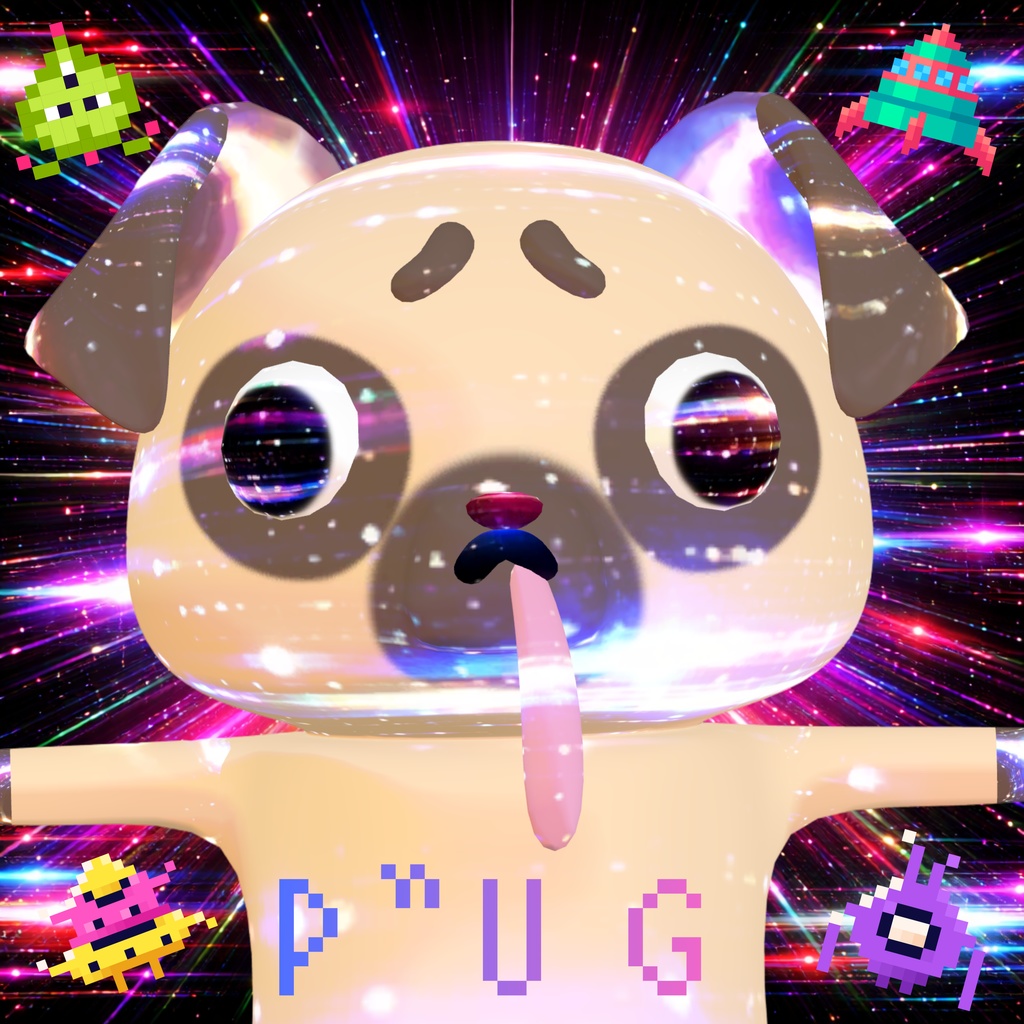 【無料/Free】P˝UG【オリジナル3Dモデル】 image