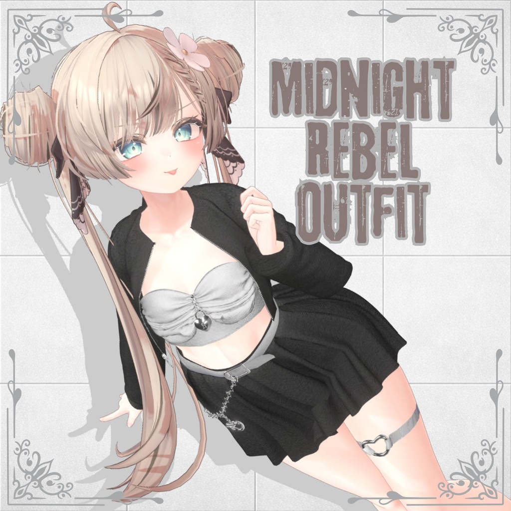 ❁MidnightRebelOutfit❁（VRChat想定） image